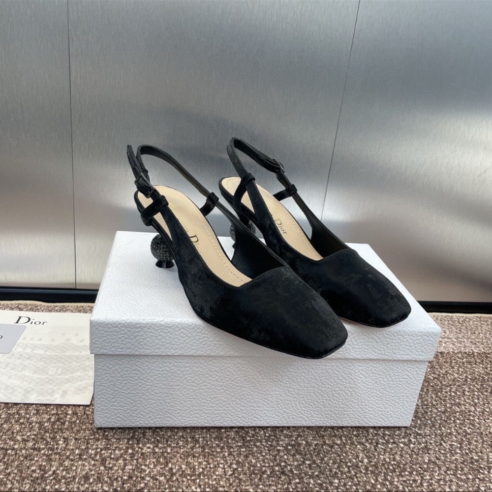 DIOR classy black low heels